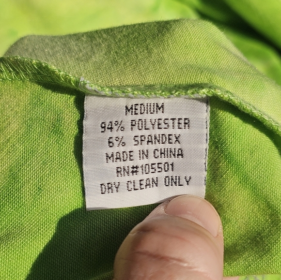 Double D Ranch neon green Indian dress - Picture 7 of 7